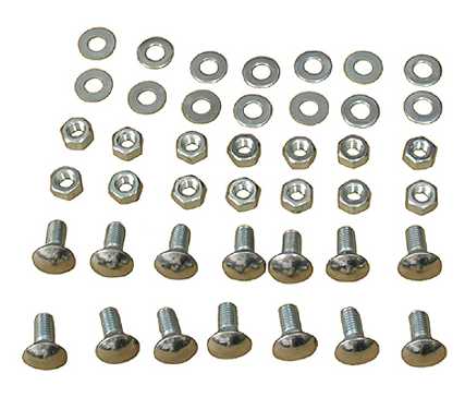 1965-66 Bumper Bolt Kit: full Size REAR