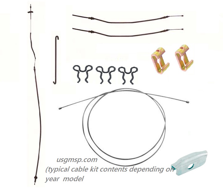 Handbrake Cable kit: 67-69 Firebird & Camaro