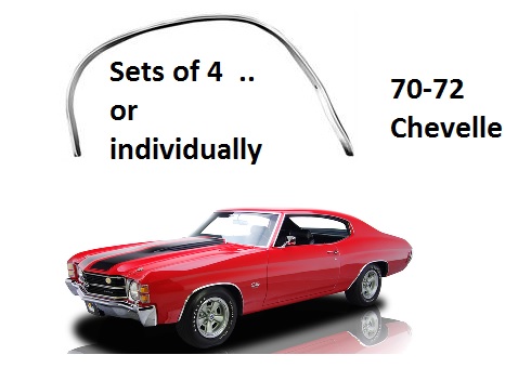 Wheel Arch Molding Kit: 70-72 Chevelle (4)