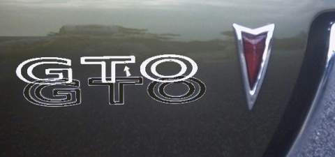 Decal: "GTO" 68-73 Various