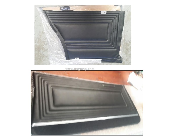 Door Trim Set: 65 GTO - Black Pair w/ moldings (F & R)