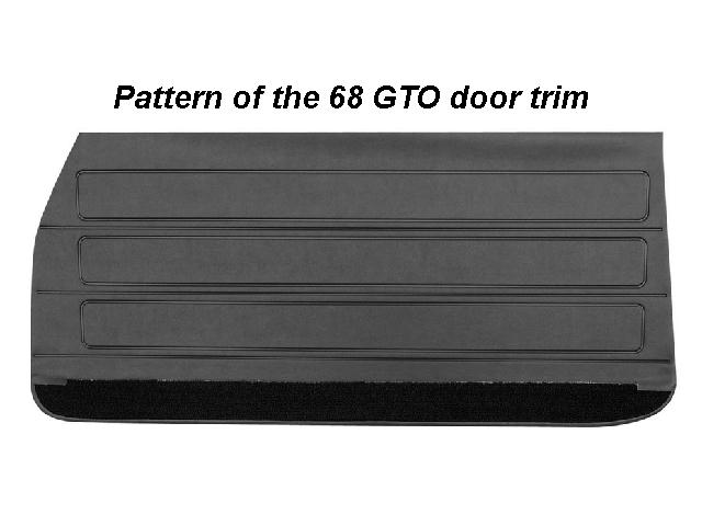 Door Trim Set: 68 GTO COUPE / Convertible