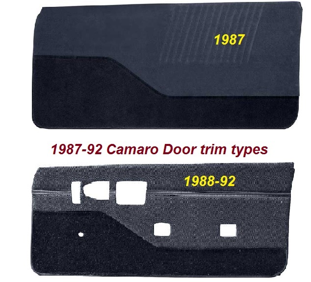 Door Trim: Camaro 87-92 pr (Choose)