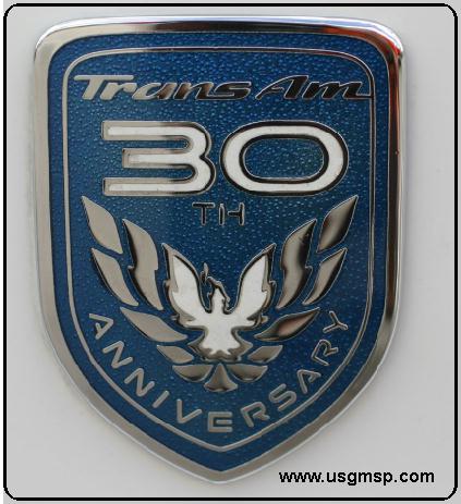 Emblem: 30th Anniversary Trans Am  Door (1999)