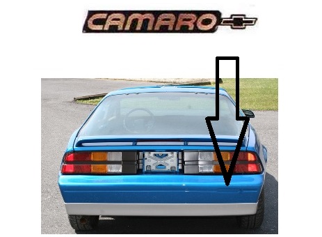 1988 Camaro Rear Bumper Emblem - GOLD