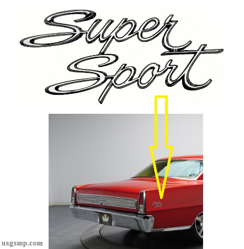 Emblem: Nova "Super Sports" 66-67 1/4 Panel (ea)