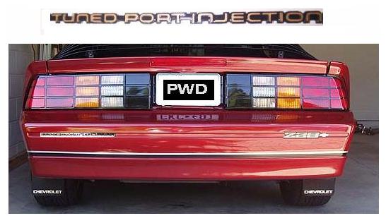 Emblem: "Tuned Port Injection" 87-92 Camaro - GOLD