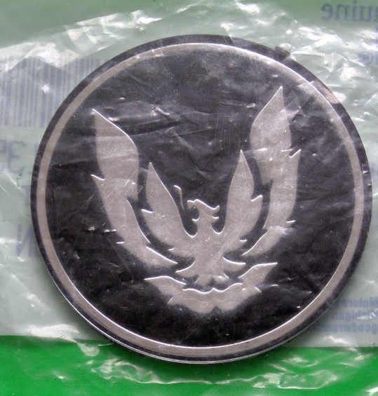 Wheel Cap Emblem - Silver Bird