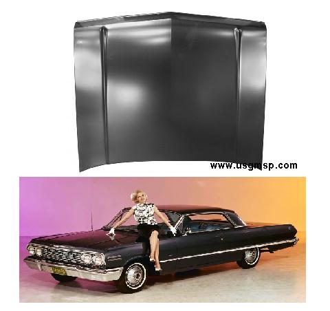 63 Chevy Impala / Belair Hood / Bonnet