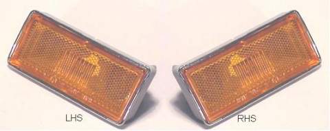 Side marker lamps: 74-79 Corvette (Amber)