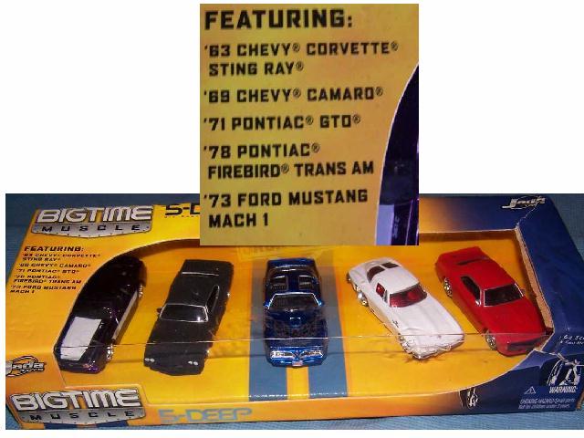 Model: 5 pack Muscle Cars