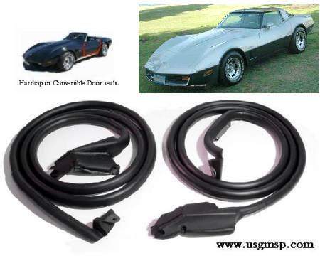 Door Seals: 78-82 Corvette  - PREMUIM USA MADE