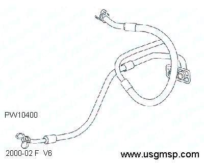 Hose: AC Cond/Comp line 2000-02 V6 Camaro Firebird 3.8lt