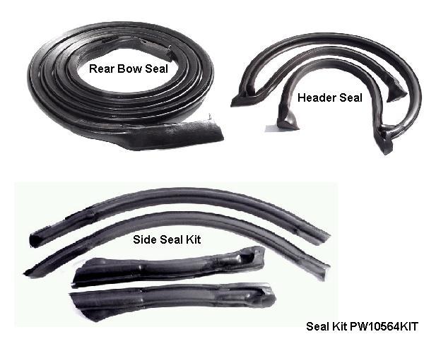 Convertible Top Seal Kit: 82-92 Camaro / Firebird TA