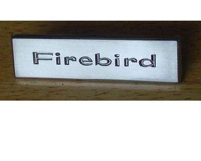 67-68 Firebird STANDARD Door panel emblem \"Firebird\" (ea)