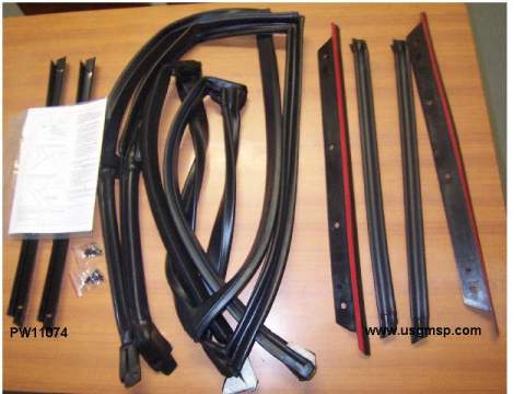 T-Top Seal Kit: Major 8 piece kit (repro) - 82-92F