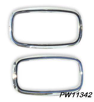 66-67 GTO Front park lamp bezels (pr)