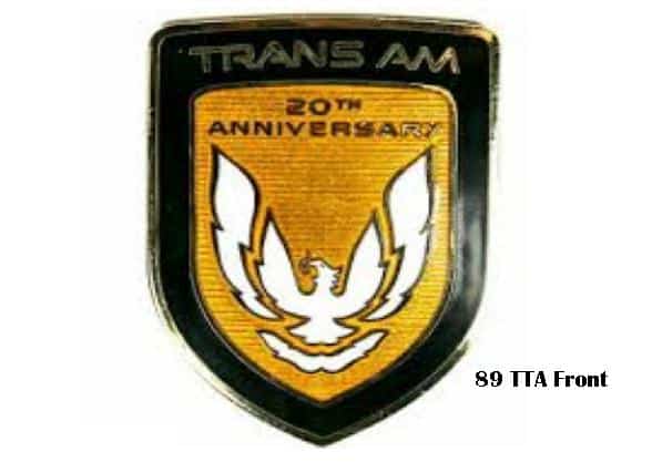 89 Turbo Trans Am Nose emblem