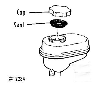 Resevior: Lid brake master with seal