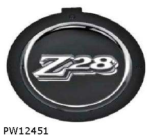 Horn Cap Emblem: Camaro 77-79 Camaro / Chevy  w/z28 Logo
