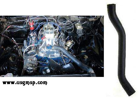 Radiator Hose: Upper 67-9 Camaro S/B