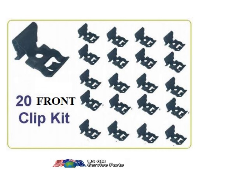 Window Mold Clips: Front or Rear Window 58-66 Impala / Parisienne