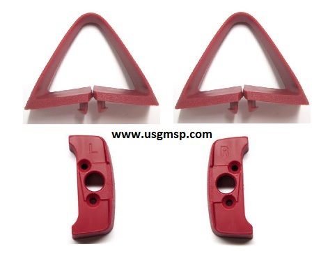 Seat Belt guide & base Set: 72-81 F - Choose Colour