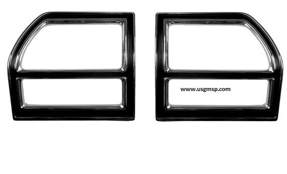 69 Chevelle Tail Lamp Bezels (pr)