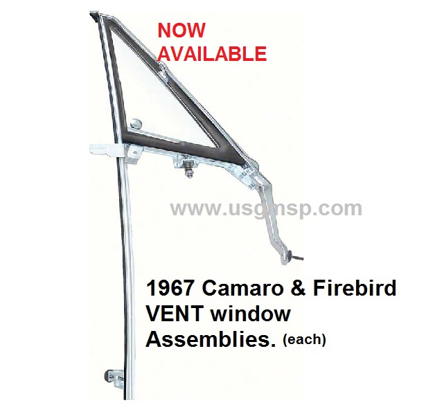 Vent Window Asmbly: Camaro /Firebird
