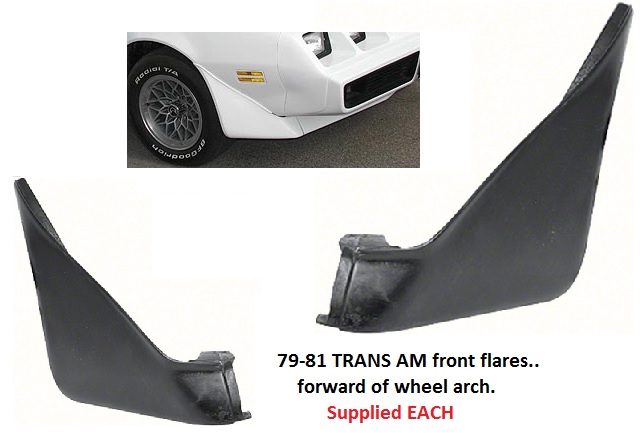 Flare: 79-81 Trans Am front - Each