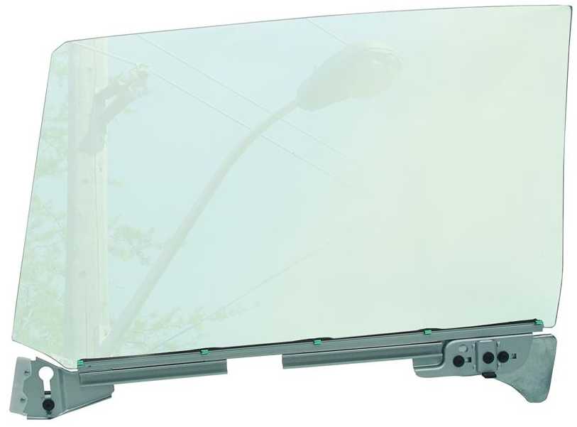 Door Glass Assembly: 66-67 GTO Cpe