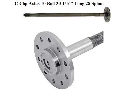 Axle: 10 Bolt 68-81 - 28 Spline - 30 1/16" C clip (ea)