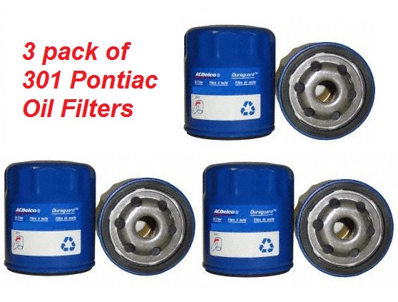 Oil Filter: 301 Pontiac V8 77-81 (3 pack)