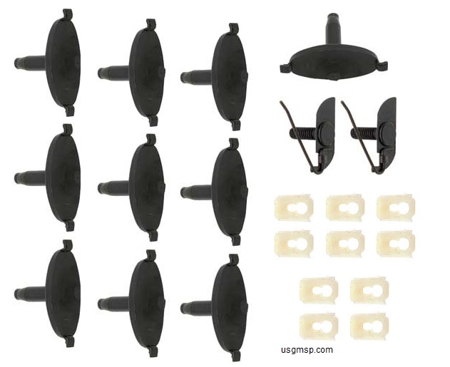 Vinyl Roof Molding Clip Kit: 67-9F