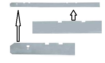 59-60 Full Size Rocker Panel: Inner 2 & 4 dr (ea)