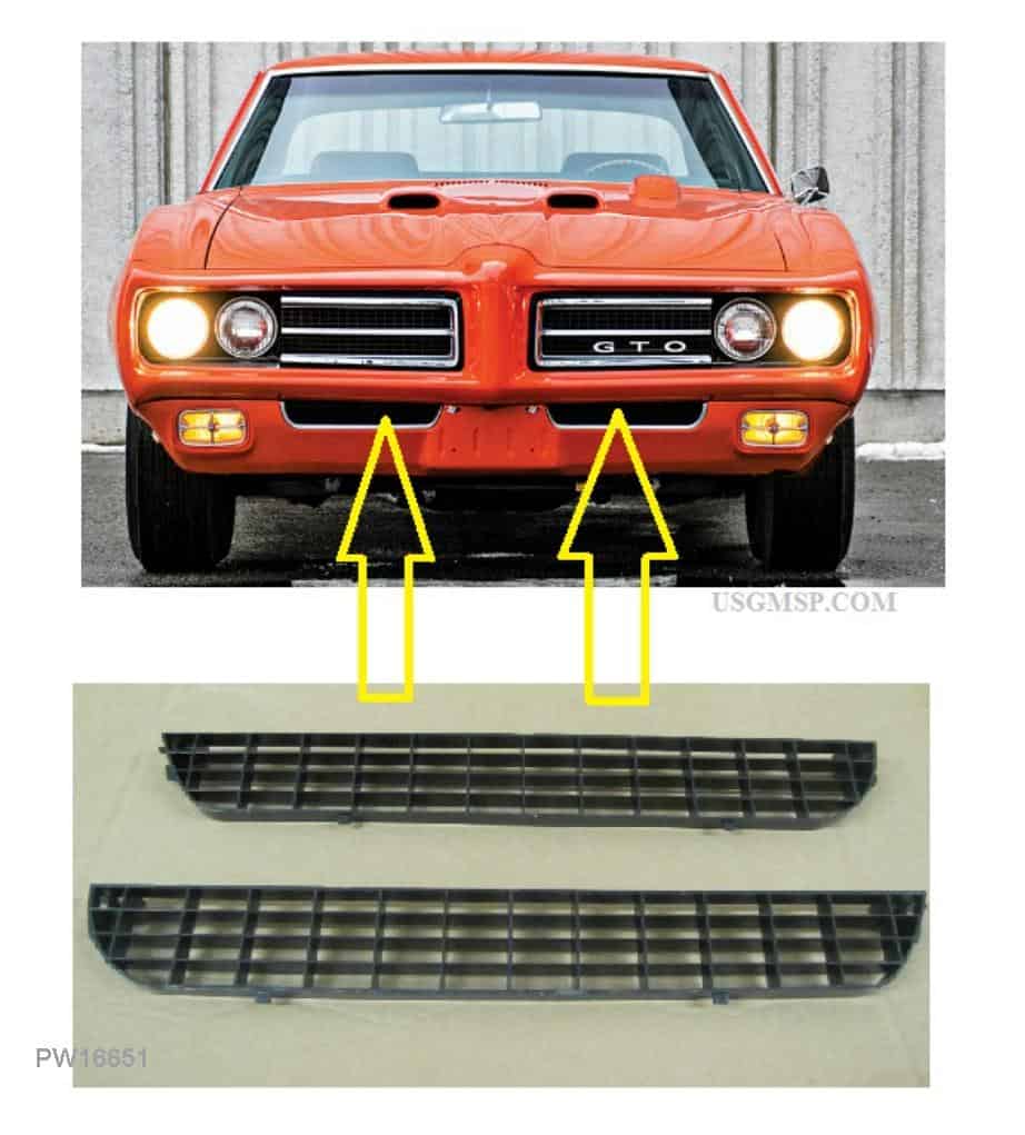 Grilles: 69 GTO Lower Valance (PR)