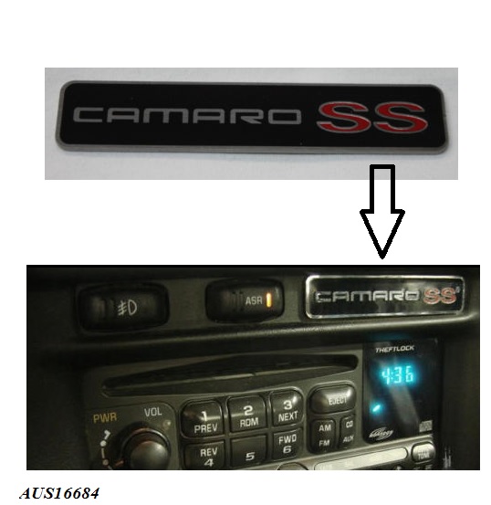 Emblem Dash "Camaro SS" 93-98