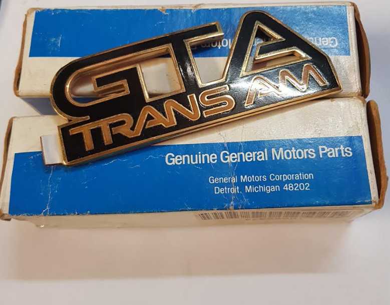 Trans Am GTA Fender Emblems NOS NEW GM