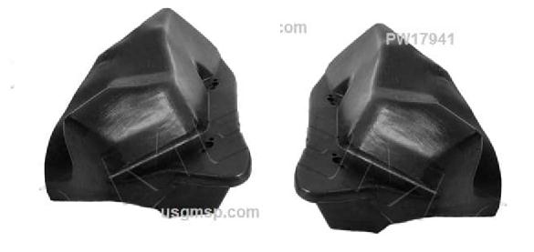 Door lock pillar seals: 87-92 F Convertibles (pr)