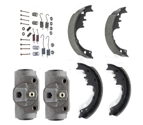 Brake Shoes, Cyl's & Spring Kit: 70-75 F REAR