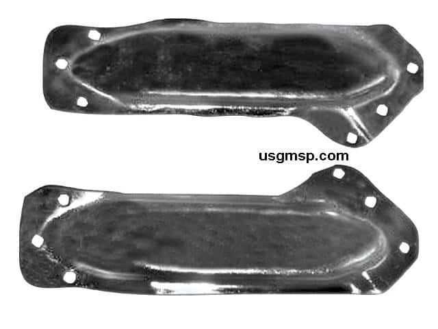 67-69 Camaro Firebird CONVERTIBLE pillar support braces (pr)