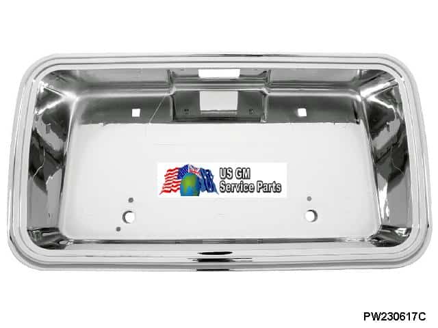 El Camino 78-87 Caballero Rear Number Plate h