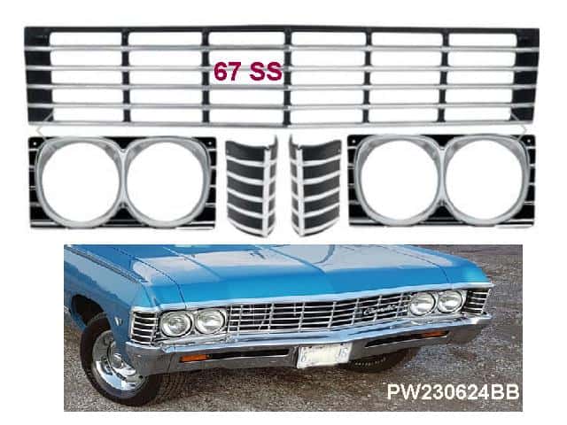 67 Chev Impala SS GRILLE / Front End KIT