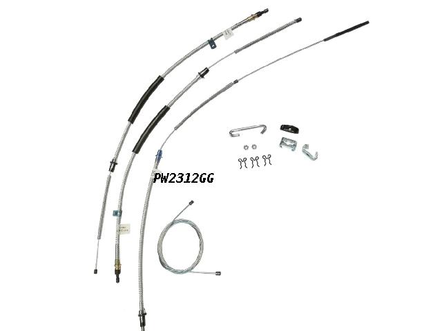 Handbrake Cable KIT: 67-70 Chev Impala w/ PG or Turbo 350