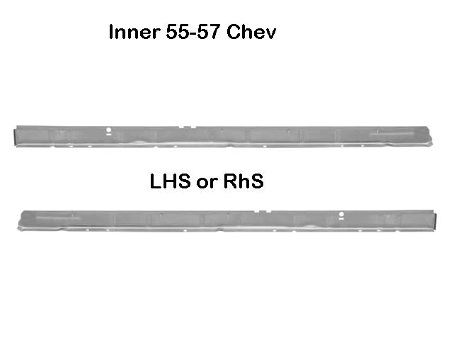 Rocker Panel INNER: 55-57 Chev USA Made (ea)