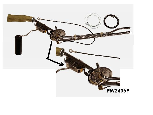 Fuel Tank Sender Unit: Pontiac 65-66 USA - TWO PIPES