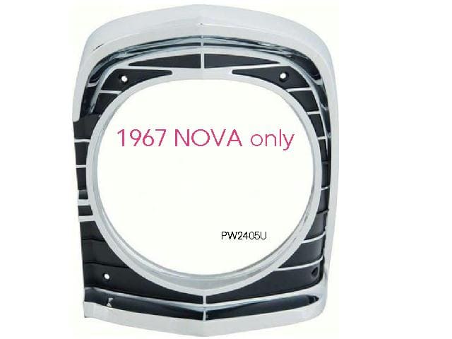 67 Nova Headlamp Bezel (ea)