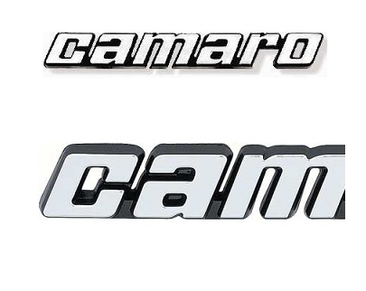 78-81 Camaro: Fender emblem  "Camaro"