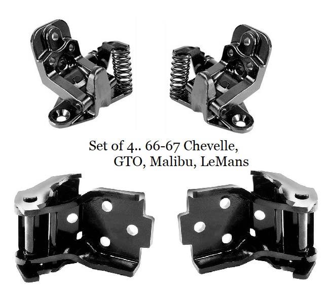 Door Hinge Kit: 66-67 A body , GTO, Chevelle, Cutlass ++