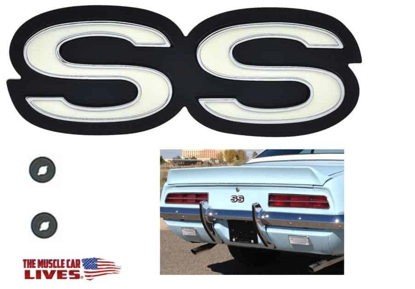 69 Camaro "SS" rear panel emblem (for 350/396)